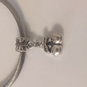 Silver Cherries Dangle Charm for Pandora Style Bracelet‎